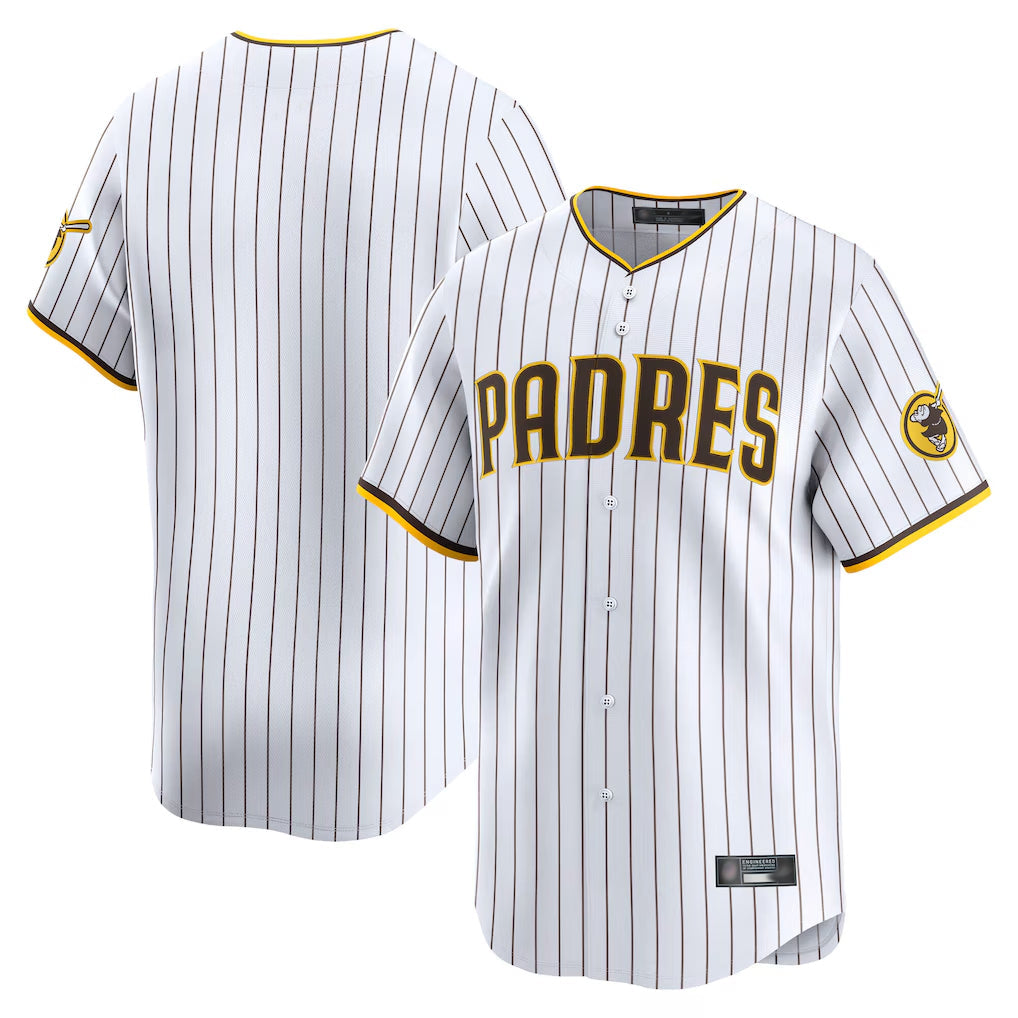 Jamed S.Diego Padres Blank Player White Home Limited Stitched Jerseys