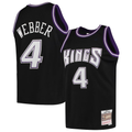 Jamed S.Kings #4 Chris Webber Mitchell & Ness Black 2000-2001 Hardwood Classics Swingman Jerseys