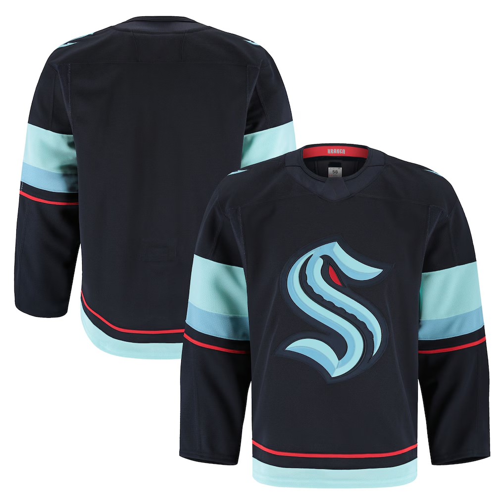 Jamed S.Kraken Deep Sea Blue Home Authentic Pro Jerseys