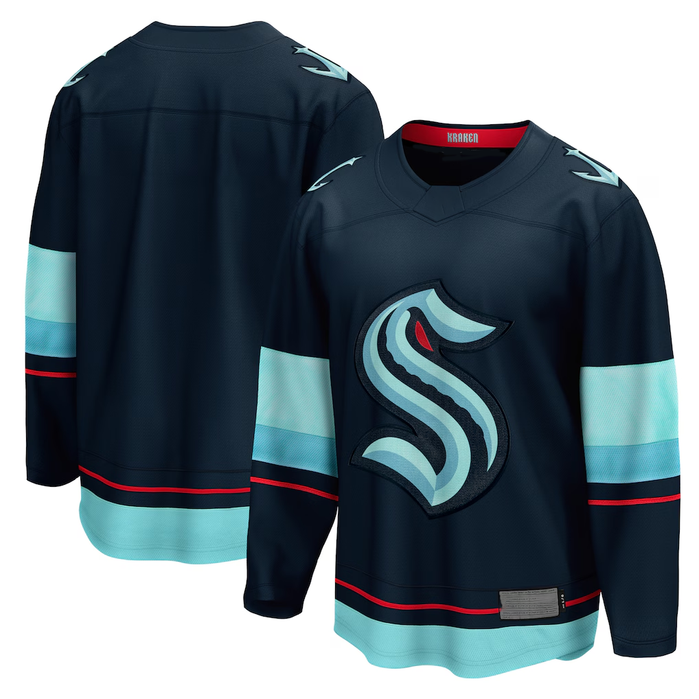 Jamed S.Kraken Deep Sea Blue Home Breakaway Jerseys