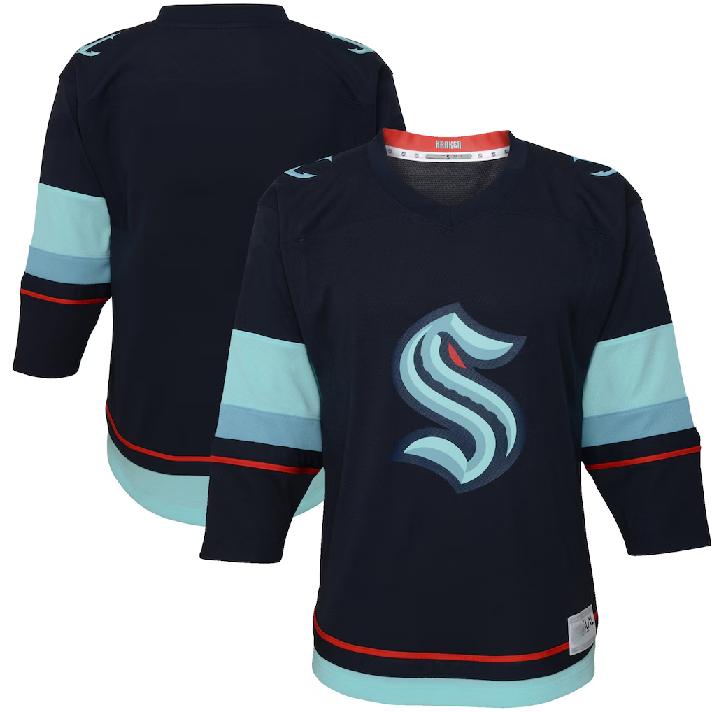 Jamed S.Kraken Navy Home Replica Jerseys