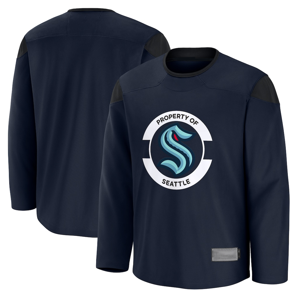 Jamed S.Kraken Navy Practice Jerseys