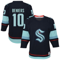 Jamed S.Kraken #10 Matty Beniers Navy Alternate Replica Player Jerseys
