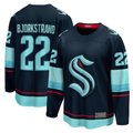 Jamed S.Kraken #22 Oliver Bjorkstrand Deep Sea Blue Home Breakaway Player Jerseys