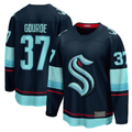 Jamed S.Kraken #37 Yanni Gourde Deep Sea Blue Home Breakaway Player Jerseys