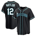 Jamed S.Mariners #12 Josh Naylor Player Black Fashion Home Limited Stitched Jerseys