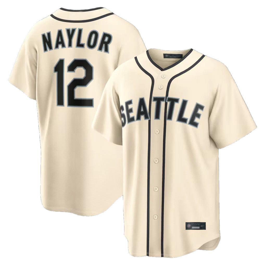 Jamed S.Mariners #12 Josh Naylor Player Cream 2026 Home Limited Stitched Jerseys