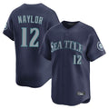 Jamed S.Mariners #12 Josh Naylor Player Navy Home Limited Stitched Jerseys