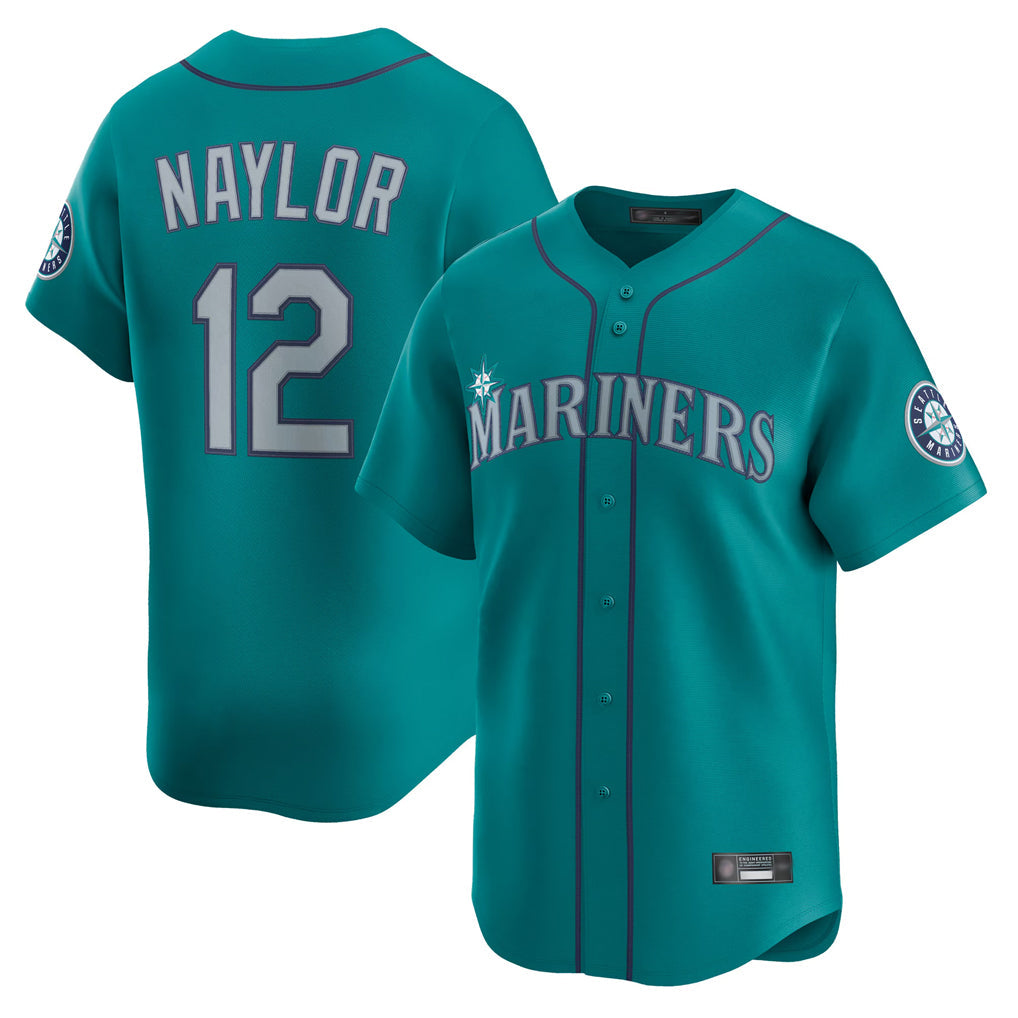 Jamed S.Mariners #12 Josh Naylor Player Teal Home Limited Stitched Jerseys