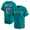Jamed S.Mariners #12 Josh Naylor Player Teal Home Limited Stitched Jerseys