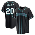 Jamed S.Mariners #20 Luke Raley Player Black Fashion Home Limited Stitched Jerseys
