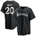 Jamed S.Mariners #20 Luke Raley Player Black Home Limited Stitched Jerseys