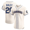 Jamed S.Mariners #20 Luke Raley Player Cream Home Limited Elite Stitched Jerseys