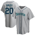 Jamed S.Mariners #20 Luke Raley Player Gray Home Game Stitched Jerseys