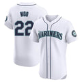 Jamed S.Mariners #22 Bryan Woo Player White Home Limited Elite Stitched Jerseys