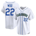 Jamed S.Mariners #22 Bryan Woo Player White Pitch Fashion Game Stitched Jerseys