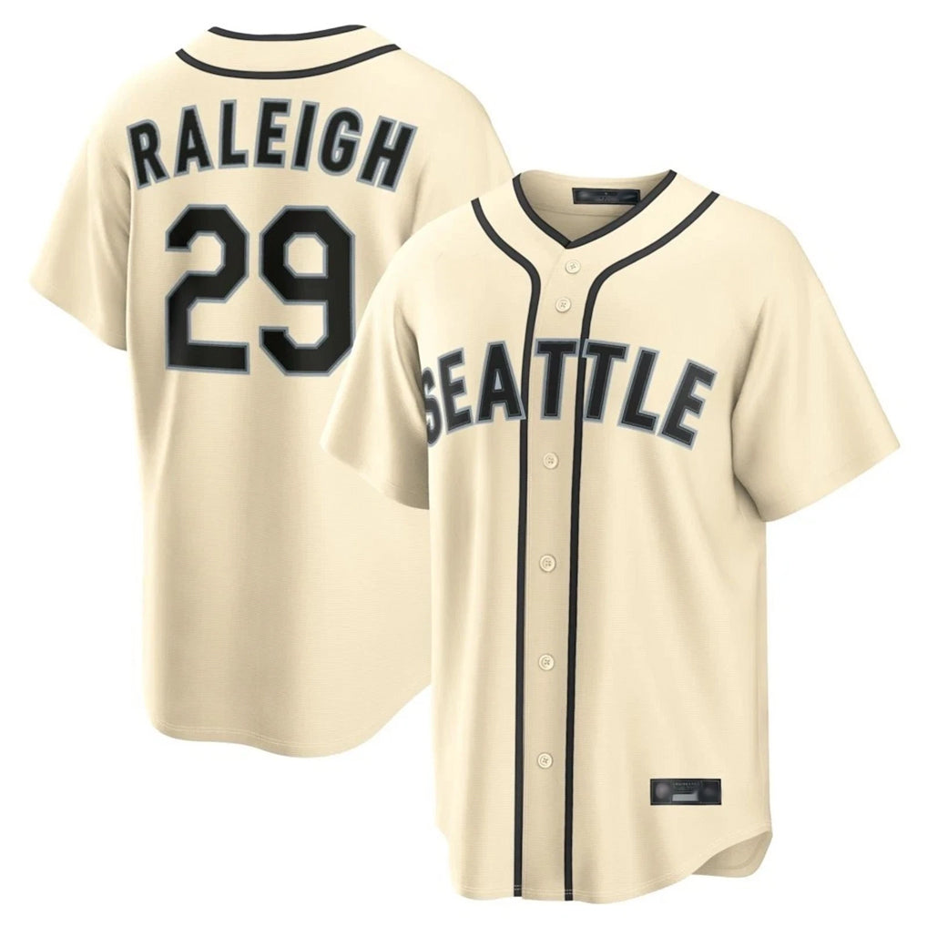 Jamed S.Mariners #29 Cal Raleigh Player Cream 2026 Home Limited Stitched Jerseys