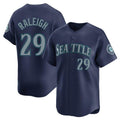 Jamed S.Mariners #29 Cal Raleigh Player Navy Home Limited Stitched Jerseys