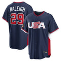 Jamed S.Mariners #29 Cal Raleigh Player Navy USA 2026 World Classic Game Stitched Jerseys