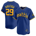 Jamed S.Mariners #29 Cal Raleigh Player Royal City Connect Home Limited Stitched Jerseys
