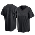 Jamed S.Mariners #2 Cole Young Player Black Replica Fashion T-shirt Stitched Jerseys