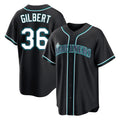 Jamed S.Mariners #36 Logan Gilbert Player Black Fashion Home Limited Stitched Jerseys