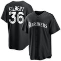 Jamed S.Mariners #36 Logan Gilbert Player Black Home Limited Stitched Jerseys