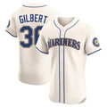 Jamed S.Mariners #36 Logan Gilbert Player Cream Home Limited Elite Stitched Jerseys