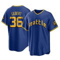 Jamed S.Mariners #36 Logan Gilbert Player Royal City Connect Home Game Stitched Jerseys