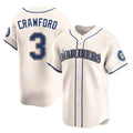Jamed S.Mariners #3 J.P. Crawford Player Cream Home Limited Stitched Jerseys