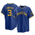 Jamed S.Mariners #3 J.P. Crawford Player Royal City Connect Home Game Stitched Jerseys