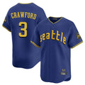 Jamed S.Mariners #3 J.P. Crawford Player Royal City Connect Home Limited Stitched Jerseys