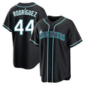 Jamed S.Mariners #44 Julio Rodriguez Player Black Fashion Home Limited Stitched Jerseys
