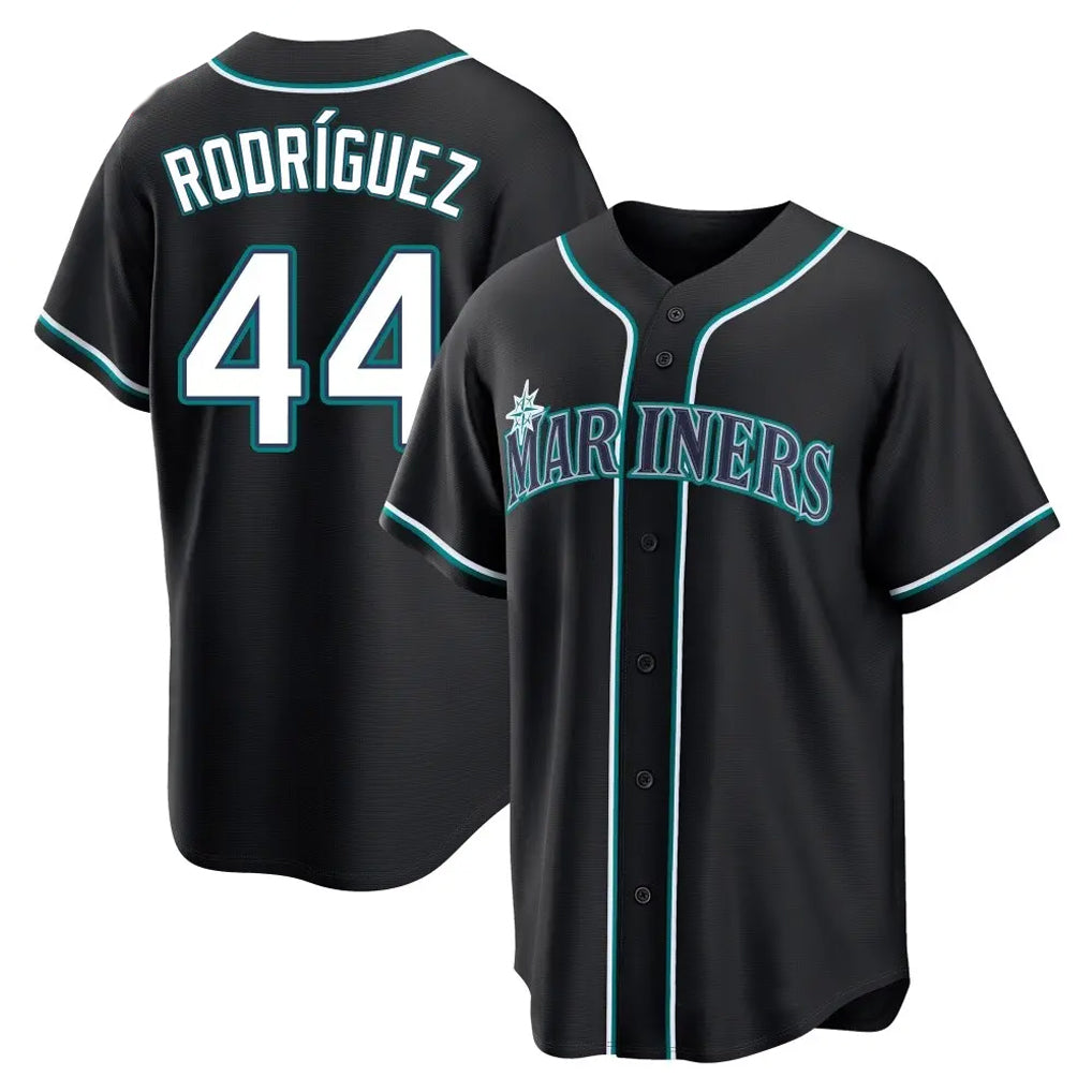 Jamed S.Mariners #44 Julio Rodriguez Player Black Fashion Home Limited Stitched Jerseys