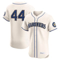 Jamed S.Mariners #44 Julio Rodriguez Player Cream Home Limited Elite Stitched Jerseys