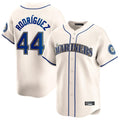 Jamed S.Mariners #44 Julio Rodriguez Player Cream Home Limited Stitched Jerseys