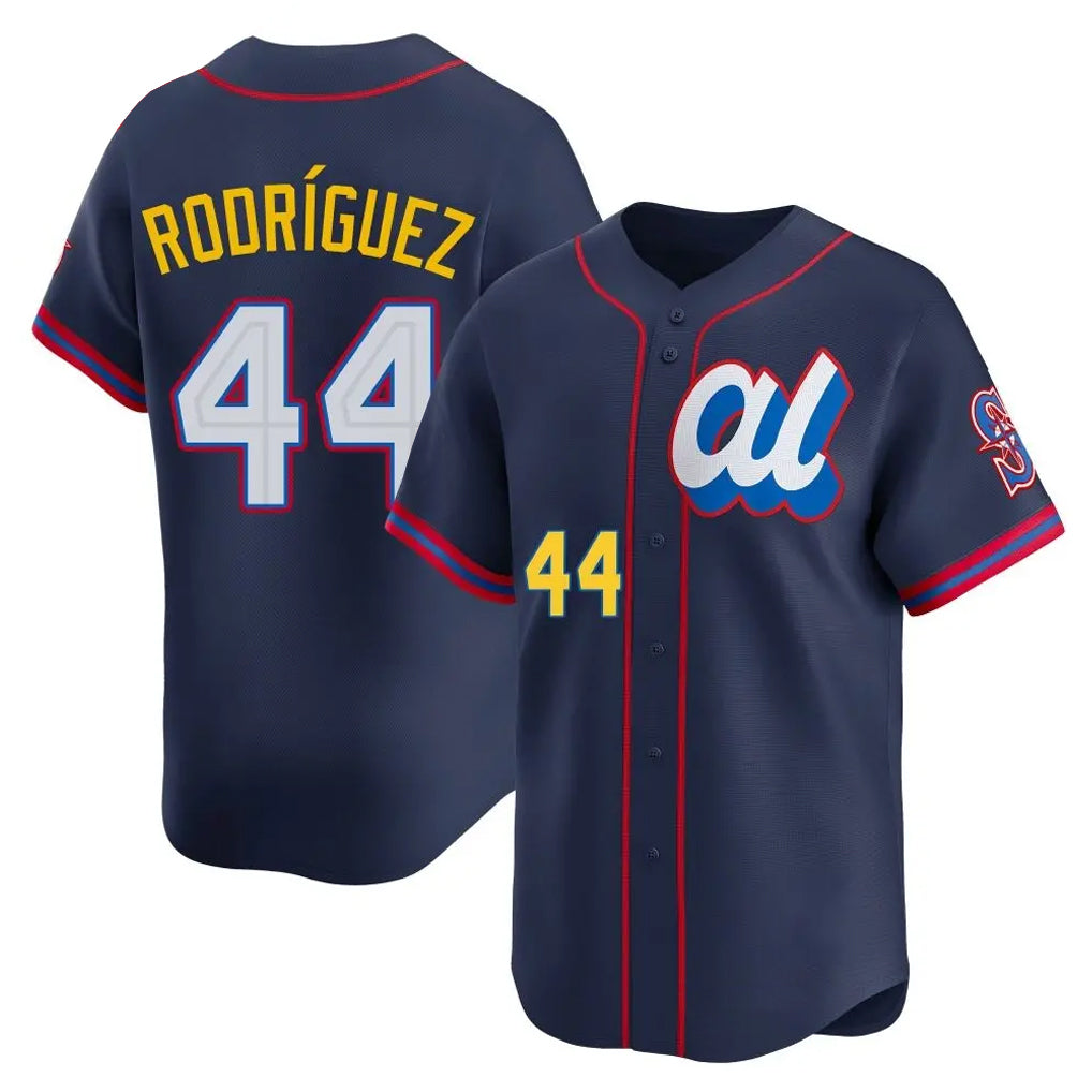 Jamed S.Mariners #44 Julio Rodriguez Player Navy American League All-Star Edition Limited Stitched Jerseys