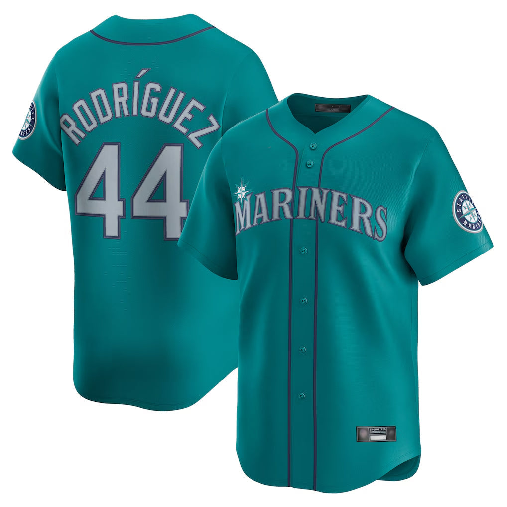 Jamed S.Mariners #44 Julio Rodriguez Player Teal Home Limited Stitched Jerseys