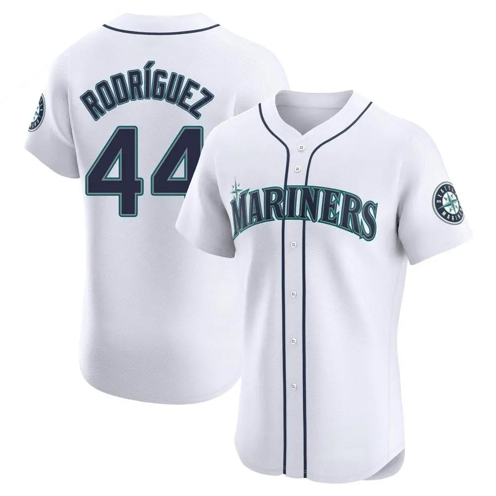 Jamed S.Mariners #44 Julio Rodriguez Player White Home Limited Elite Stitched Jerseys