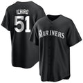 Jamed S.Mariners #51 Ichiro Suzuki Player Black Home Limited Stitched Jerseys