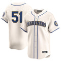 Jamed S.Mariners #51 Ichiro Suzuki Player Cream Home Limited Stitched Jerseys