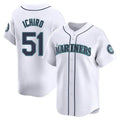 Jamed S.Mariners #51 Ichiro Suzuki Player White Home Limited Stitched Jerseys