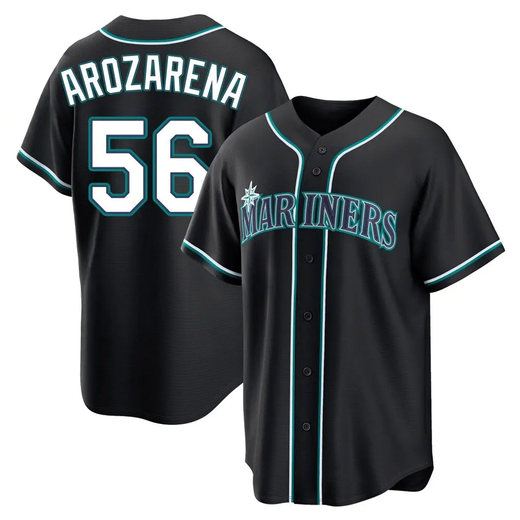 Jamed S.Mariners #56 Randy Arozarena Player Black Fashion Home Limited Stitched Jerseys