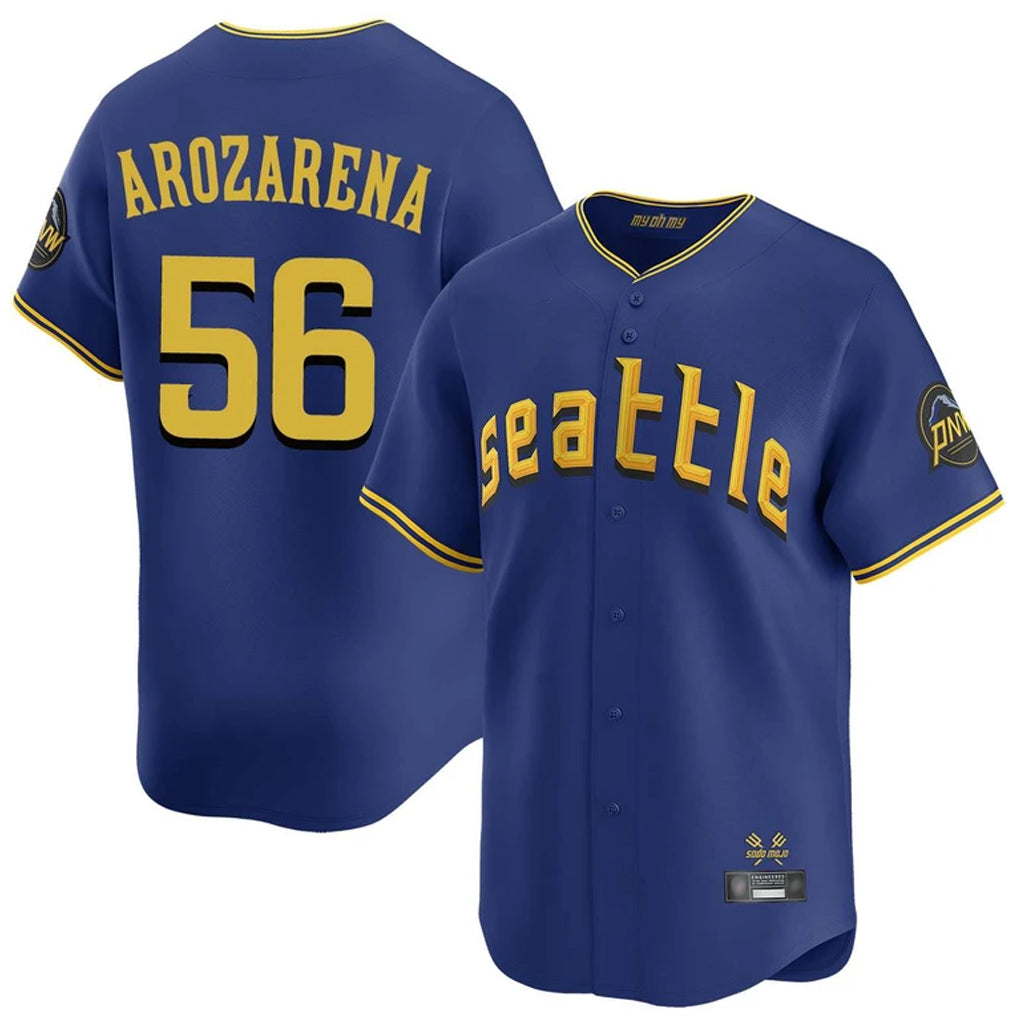Jamed S.Mariners #56 Randy Arozarena Player Royal City Connect Home Limited Stitched Jerseys