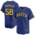 Jamed S.Mariners #58 Luis Castillo Player Royal City Connect Home Limited Stitched Jerseys