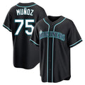 Jamed S.Mariners #75 Andres Munoz Player Black Fashion Home Limited Stitched Jerseys
