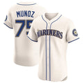 Jamed S.Mariners #75 Andres Munoz Player Cream Home Limited Elite Stitched Jerseys