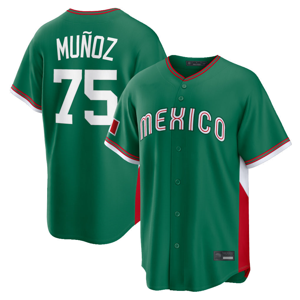 Jamed S.Mariners #75 Andres Munoz Player Green 2026 World Classic Road Home Limited Stitched Jerseys