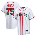 Jamed S.Mariners #75 Andres Munoz Player White 2026 World Classic Home Limited Stitched Jerseys