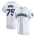 Jamed S.Mariners #75 Andres Munoz Player White Home Limited Elite Stitched Jerseys